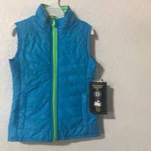 Layer 8 Little Girls’ Reversible Packable Puffer V